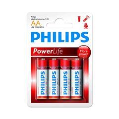 Philips Powerlife LR6 batterij (AA) 1.5V 4 ST
